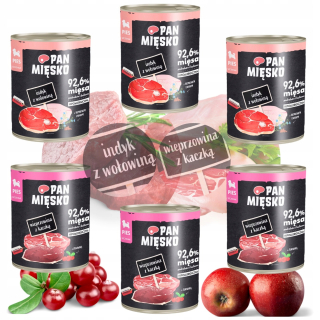 Pan Mięsko mokré krmivo mix príchutí 0,8 kg